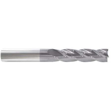 End Mill, 1/4" Dia, 1-1/2" Cut, Carbide