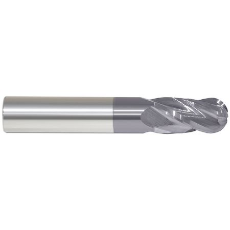 Ball End Mill, 4fl 1/64", Reg, Tialn (1