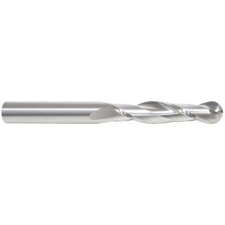 Ball End Mill, 2fl 1/8", Long, Bright (1