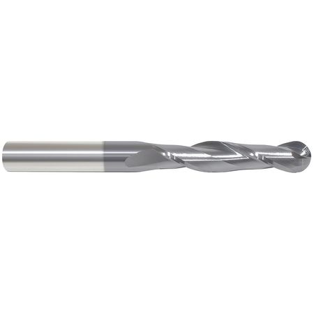 Ball End Mill, 2fl 1/8", Long, Tialn (1