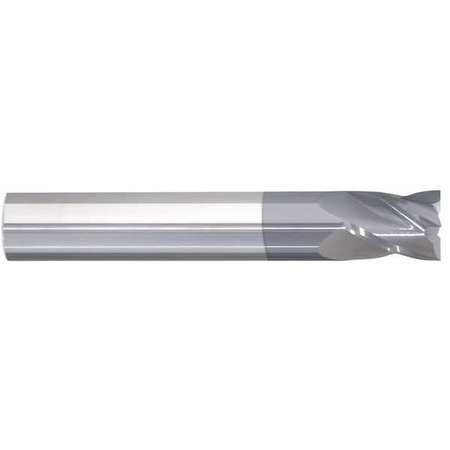 End Mill, 3/16" Dia, 3/8" Cut, Carbide (