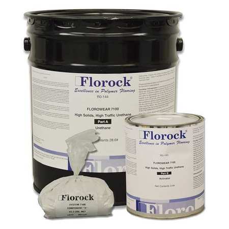 Floor Resin 7100,urethane,4.5 Gal.,clear