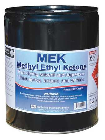 Mek Paint Thinner Reducer Solvent,5 Gal.