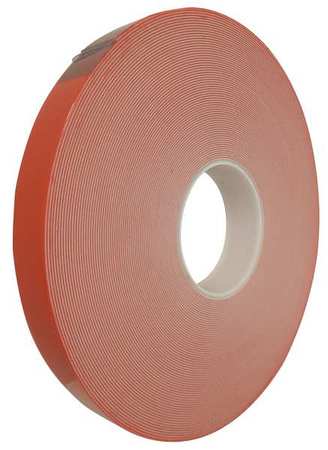 Double Sided Tape,foam,3/4in,white,36 Yd