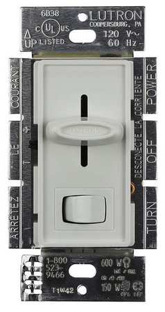 Lighting Dimmer,rocker/slide,3-way,white