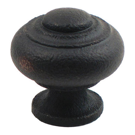 Cabinet Knob Black 1-1/8" (1 Units In Ea