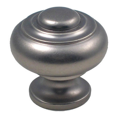 Cabinet Knob Antique Nickel 1-1/8" (1 Un