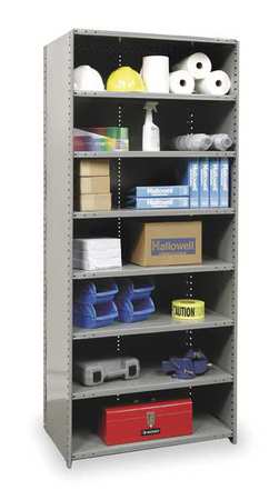 Metal Shlvng,closed,starter,87"h,8 Shelf