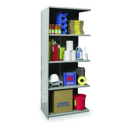 Metal Shlving,closed,add-on,87"h,5 Shelf